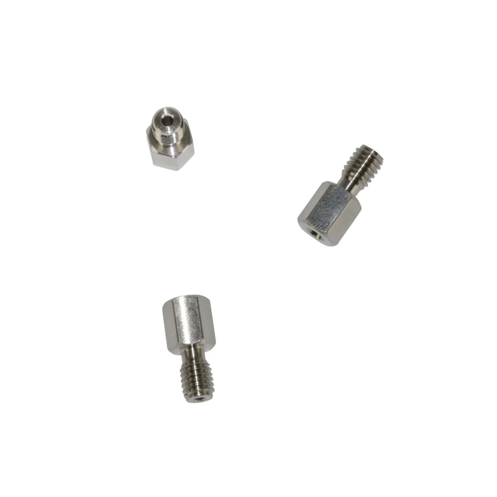 10 втулок для 1/16", длинный, без феррул, под ключ 1/4", UNF 10-32, нержавеющая сталь
