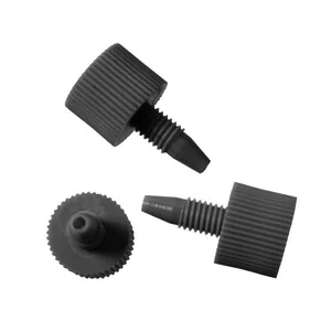 10 втулок для 1/16", PEEK, короткий, с встроенный уплотнительный конус, UNF 10-32, рифлёный