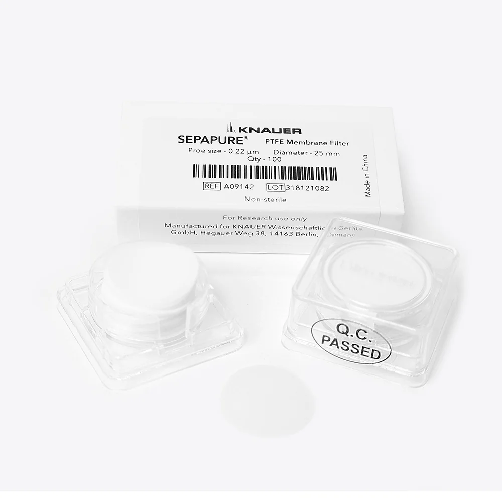 Sepapure® мембранный дисковый фильтр PTFE, 0,22 мкм, 25 мм, 100 шт.
