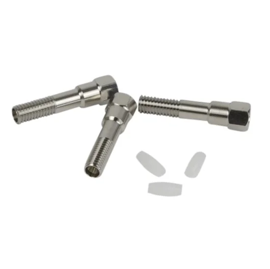 DYNASEAL система соединений для 1/16", 5 длинные втулки, нерж. сталь, с шестигранной головкой 1/4", 5 биконических уплотнительных кольца полимер