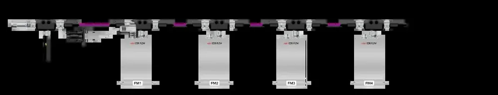 DeviceNet кабель набор для 4 x Mini CORI-Flow расходомер с FLOWBUS включая блок питания