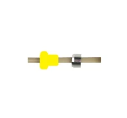 1 феррула для 1/16", ETFE, 1/4-28 с плоским дном, с lock кольцо, нерж. сталь, max. 93 бар