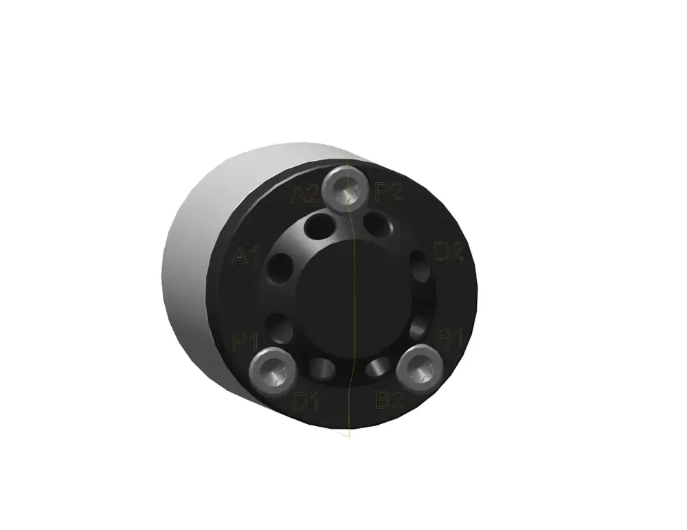 Клапан AZURA® V 4.1, symmetrical 8Port специальный Pos без привода, 1200 бар, 1/16" 10-32 UNF, 0,3 мм канал, SST-DLC/Vespel